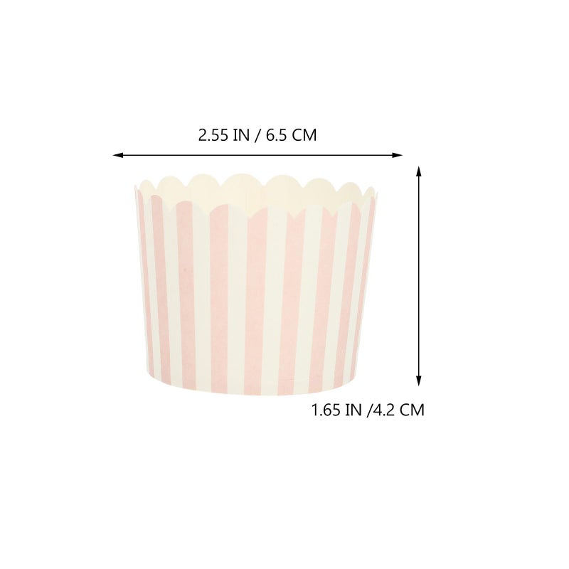 100pcs Oil Resistant Disposable Paper Cupcake Muffin Liners Baking Cups for Home Party - Image 3