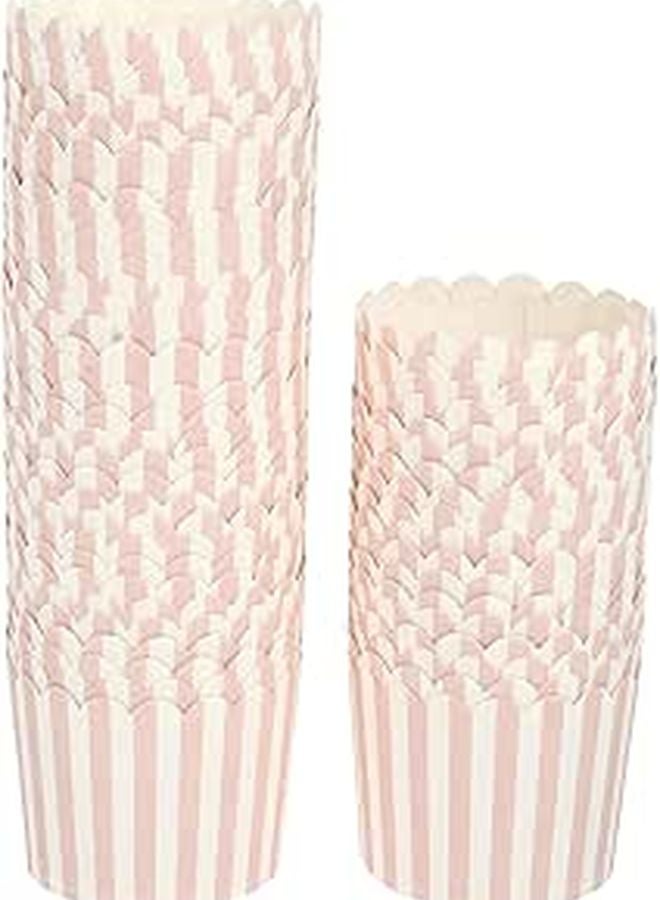 100pcs Oil Resistant Disposable Paper Cupcake Muffin Liners Baking Cups for Home Party - Image 1