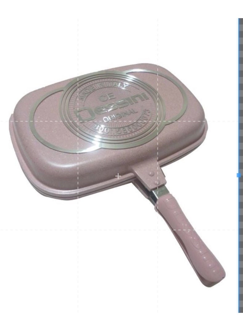 DESSINI Double Grill Pan Pink 36centimeter