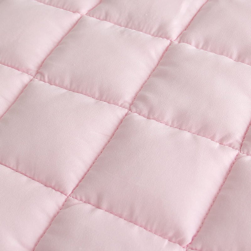 Moonsea Toddler Nap Mat Pink and Fleece Minky Blanket, Lightweight and Soft Perfect for Kids Preschool, Daycare, Travel Sleeping Bag for Girls, 21" x 50" Fit on a Standard Cot - Image 5