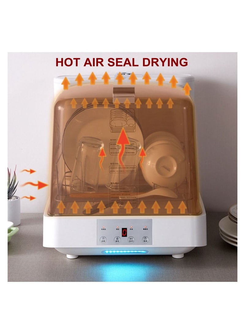 Cool Baby COOLBABY Portable Countertop Dishwasher  Automatic Dishwasher Touch Control One click Cleaning Air drying and Disinfection 8 cleaning procedures Function - Image 5