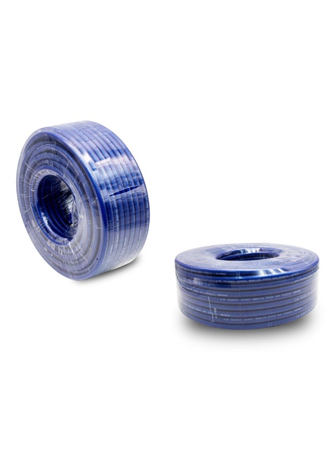 makute Hybrid Air Hose 25m, 300 PSI Heavy Duty Compressor Hose, 1/4” NPT Brass Fittings, Oil & Abrasion Resistant Pneumatic Air Line for Garage Workshop & Construction, MKHAH1025 - Image 2