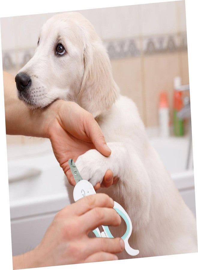 سوبفوكس مقص أظافر SUPVOX ثلاثي القطع قابل لإعادة الشحن عبر منفذ USB مزود بإضاءة LED، تصميم مريح لتقليم آمن ومريح للقطط والكلاب، بدون مقبض، لون أخضر - Image 5