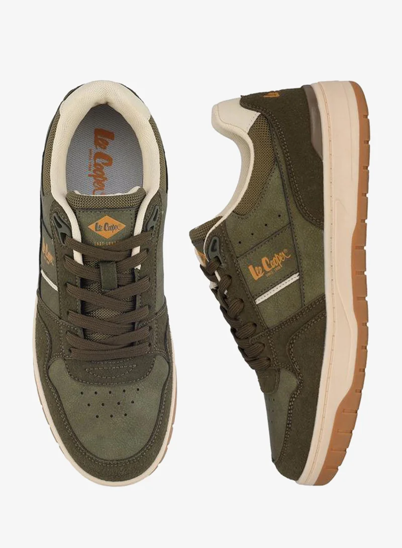 Lee Cooper Panelled Lace-Up Ankle Sneakers