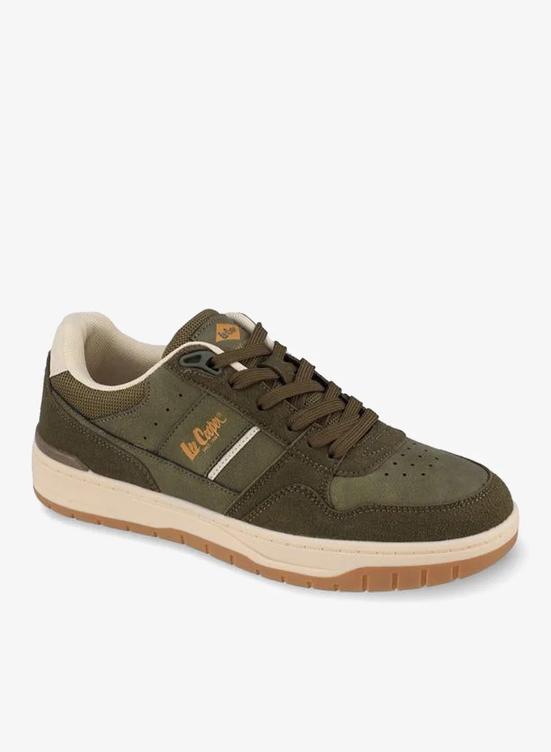 Lee Cooper Panelled Lace-Up Ankle Sneakers