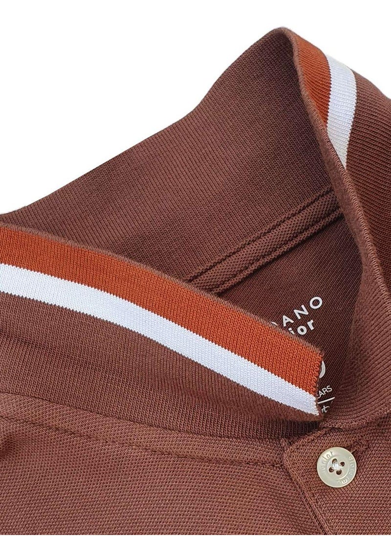 GIORDANO Junior Embroidery Short Sleeve Bold Polo  - Image 2