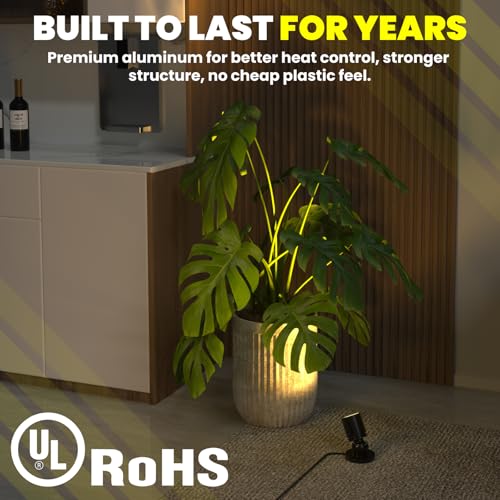 TobeBright Mini LED Spotlight Plug in, 2-in-1 Indoor Small Spot Lights for Paired Display Art Model, Wired Accent Uplights for Plant Picture (Warm White) - Image 4