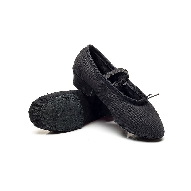 Dance shoes women''s soft bottom exercise shoes adult teacher shoes canvas with heel mid heel yoga shoes belly ethnic dance wholesale - Image 5