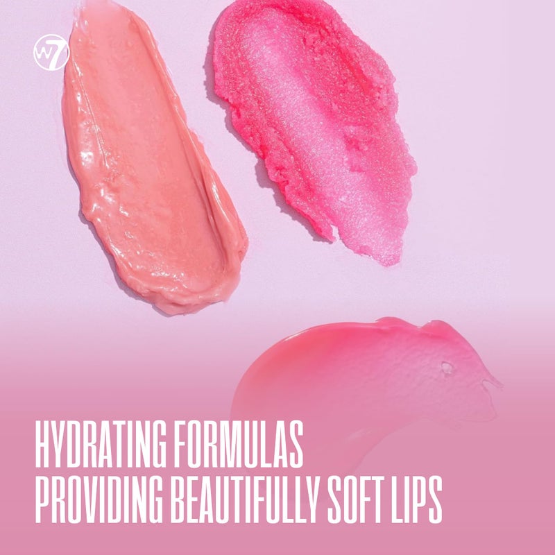 W7 Sweet Dreams Lip Care Gift Set - Overnight Mask, Balm & Scrub - Strawberry - Image 5