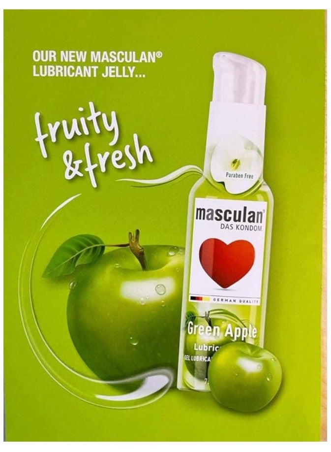 masculan Green Apple Lubricant Gel, 75 ml - Image 3