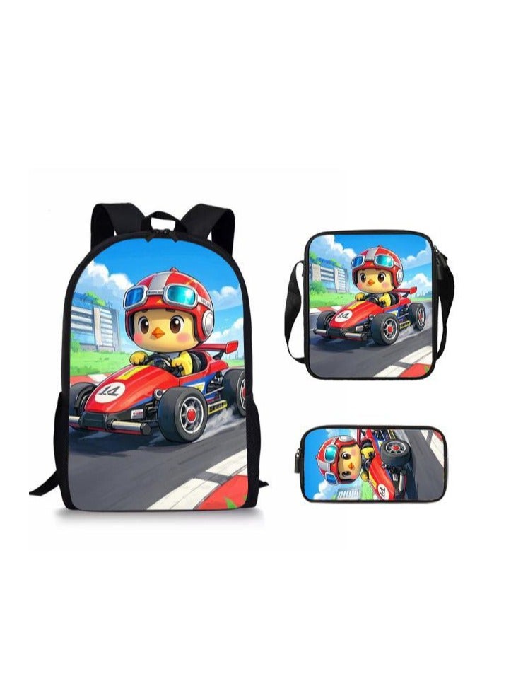 Cartoon style universal three-piece schoolbag - 406  - Image 1