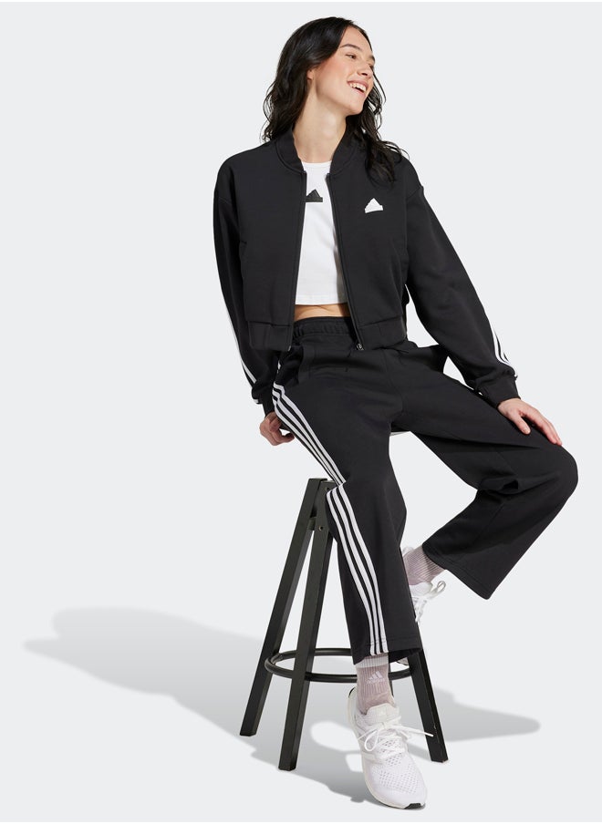 Adidas - Future Icons 3-Stripes Open Hem Joggers - Image 1