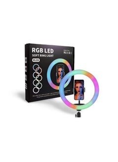 10.2" MJ26 RGB LED Soft Ring Light, RGB Flash Ring Light for Camera Smartphone YouTube Video Shooting and Makeup, Light for tiktok,Musically,vigo and Many More (Without Tripod)