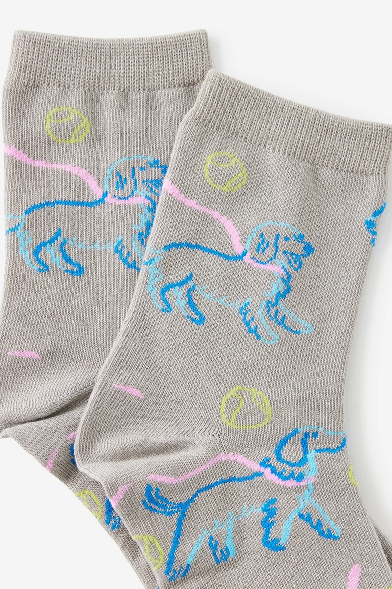 Typo Mid Crew Socks
