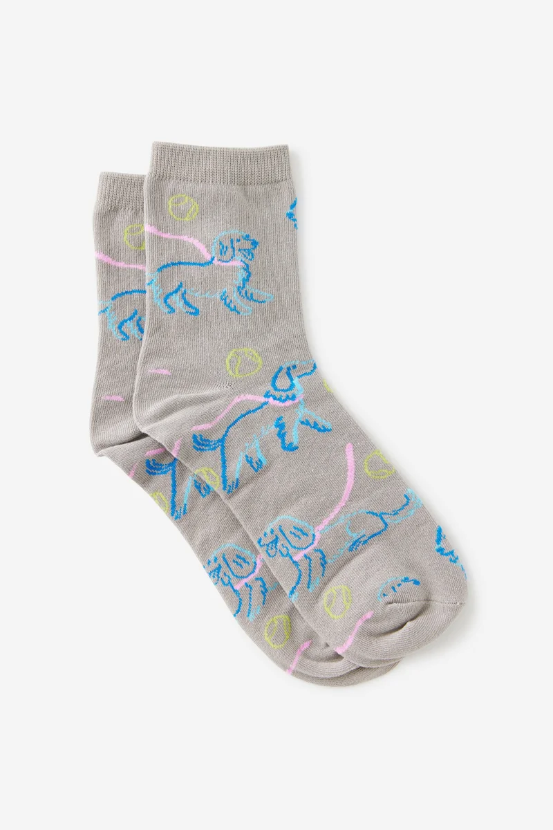 Typo Mid Crew Socks