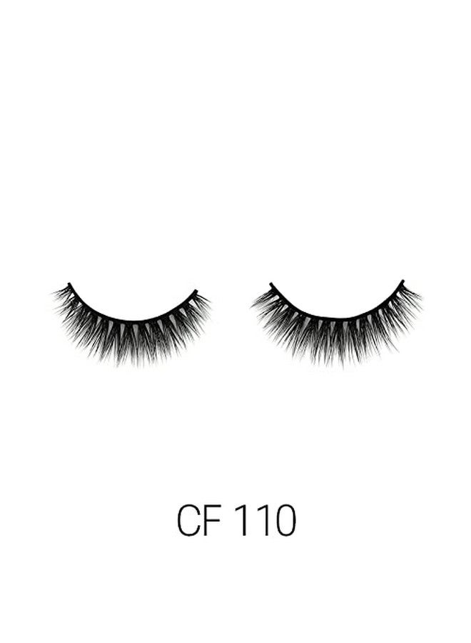Laflare 3D Cashmere Eyelashes, Natural Look, Fresh, Glam, Wispy, Hot, Fluffy, Soft, Reusable, Luxurious Handmade Strips False Lashes - 3 Packs Special Bundle Cf (Cf110, 3)