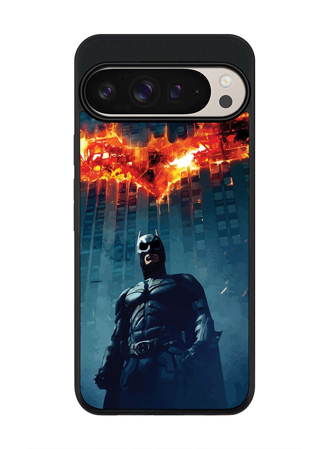 Stylizedd For Google Pixel 9 Pro XL Case,Slim fit Camera Protection, Shockproof Thin Phone cover - Burning Batman - Image 1