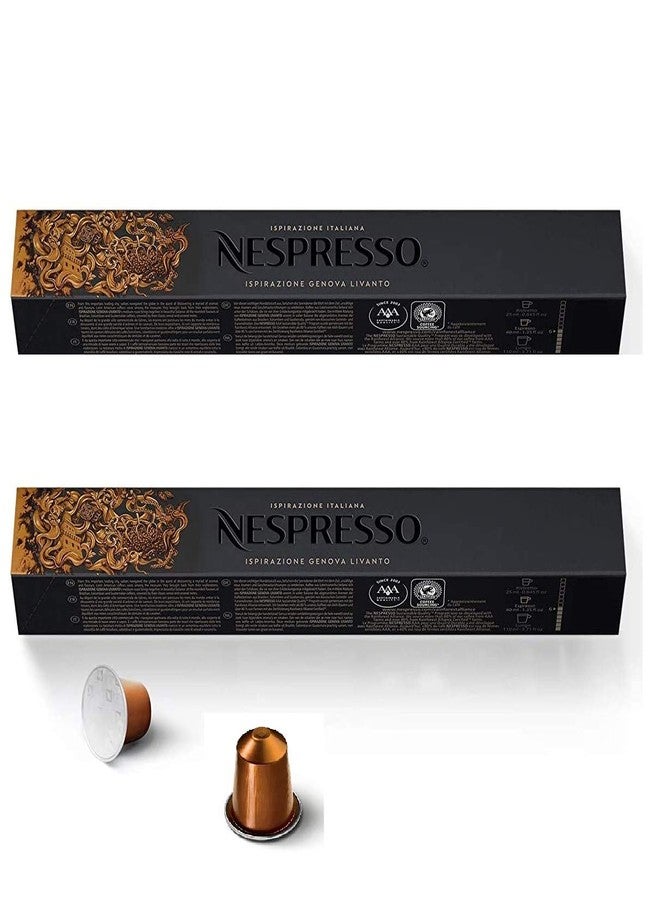 Nespresso Ispirazione Genova Livanto Coffee Pods, 2 x 53 g - Image 1