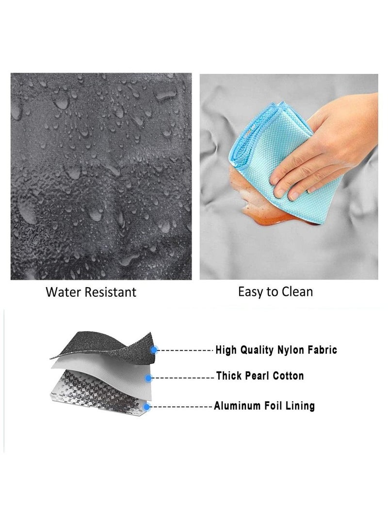 Arabest Insulated Lunch Bag, Large Leakproof Wide-Open Lunch Tote Bag, Thermal Snacks Organizer for Women Men Boys Girls Adults Work Outdoor - Image 4