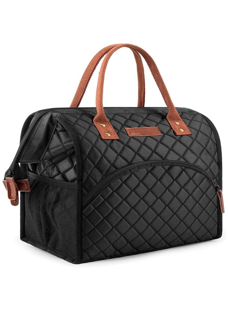 Arabest Insulated Lunch Bag, Large Leakproof Wide-Open Lunch Tote Bag, Thermal Snacks Organizer for Women Men Boys Girls Adults Work Outdoor - Image 1