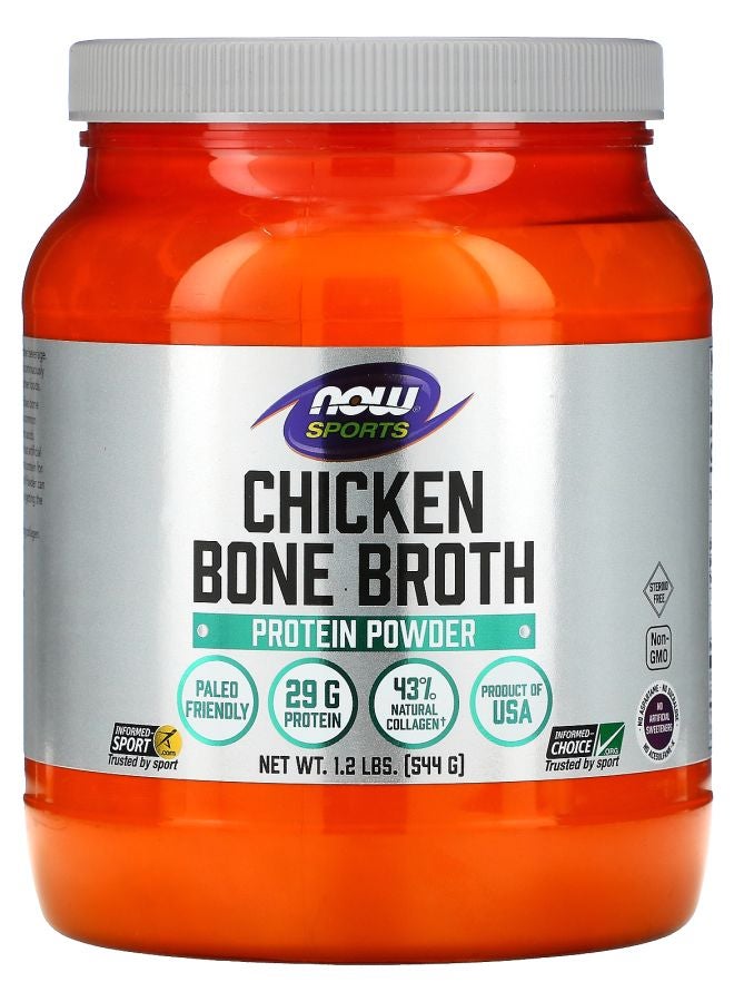 now Sports Chicken Bone Broth Protein Powder 1.2 lbs (544 g)