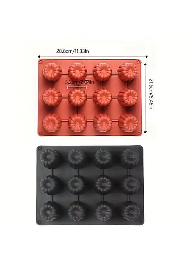 2pcs Silicone Baking Mold For Cake Pudding Ice Cream Jelly Candy Non Stick Oven Safe Kitchen Tool For Baking - Image 4