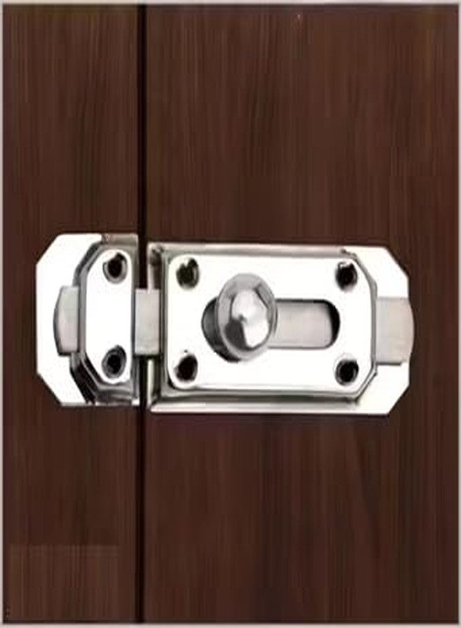 MEDBUDDY® Heavy Duty 4 Inch Steel Door Security Latch Lock with Screws | Tower Bolt| Baby Latch for Home, Bathroom, Cupboard,Kitchen & Office (Pack of 4 Pcs with Screw) - Image 3