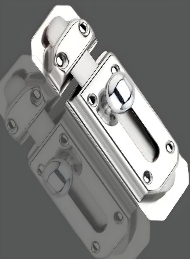 MEDBUDDY® Heavy Duty 4 Inch Steel Door Security Latch Lock with Screws | Tower Bolt| Baby Latch for Home, Bathroom, Cupboard,Kitchen & Office (Pack of 4 Pcs with Screw) - Image 4