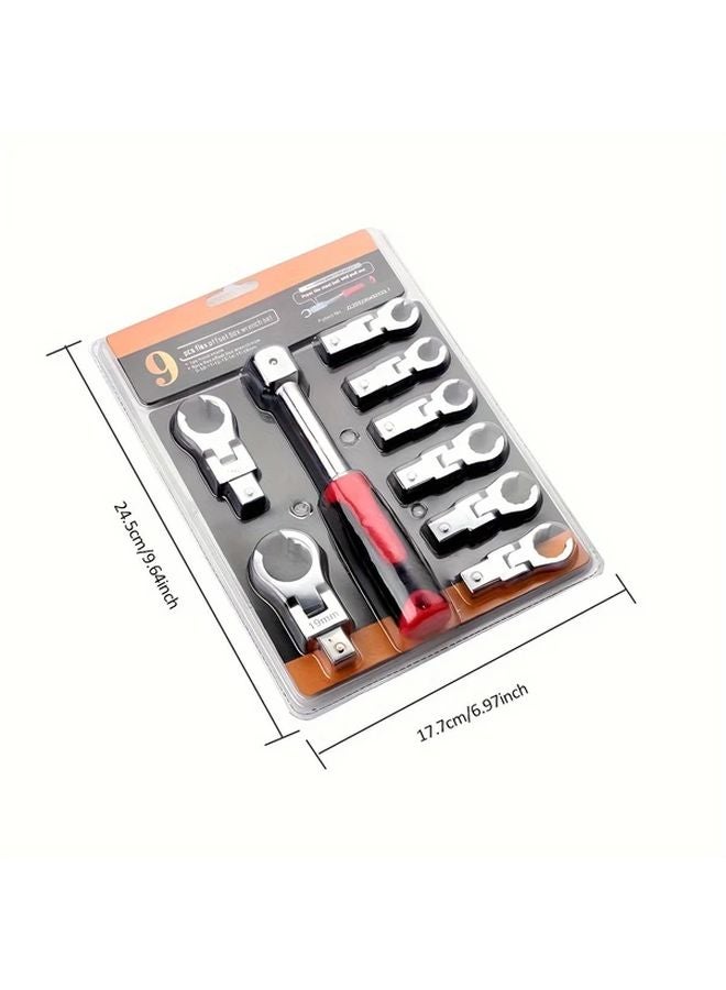 Spanner Set Detachable Oil Pipe Wrench And Changeable Head Open Wrench For Home Repairs - Image 5