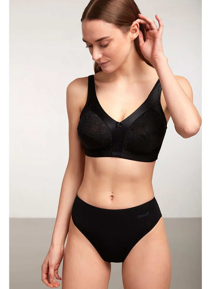 كوم Basic 2 Piece Cotton Panties Black