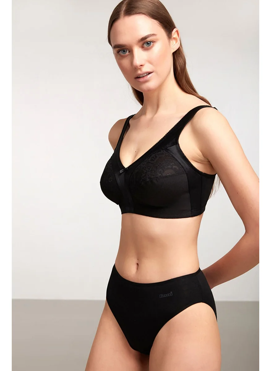 كوم Basic 2 Piece Cotton Panties Black