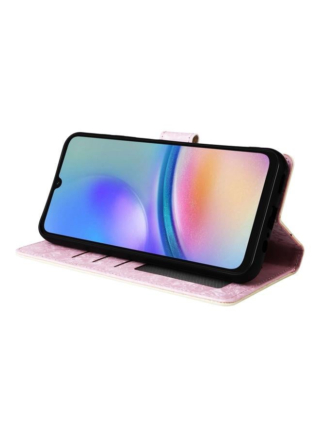 S-TOP Case For Samsung Galaxy A05s Bronzing Painting RFID Leather Case - Image 5