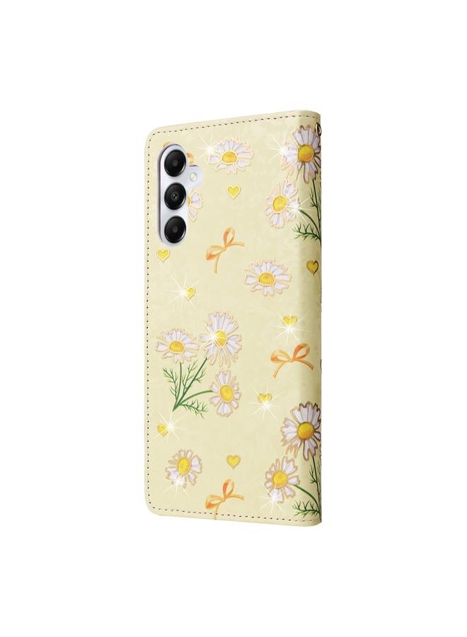 S-TOP Case For Samsung Galaxy A05s Bronzing Painting RFID Leather Case - Image 3