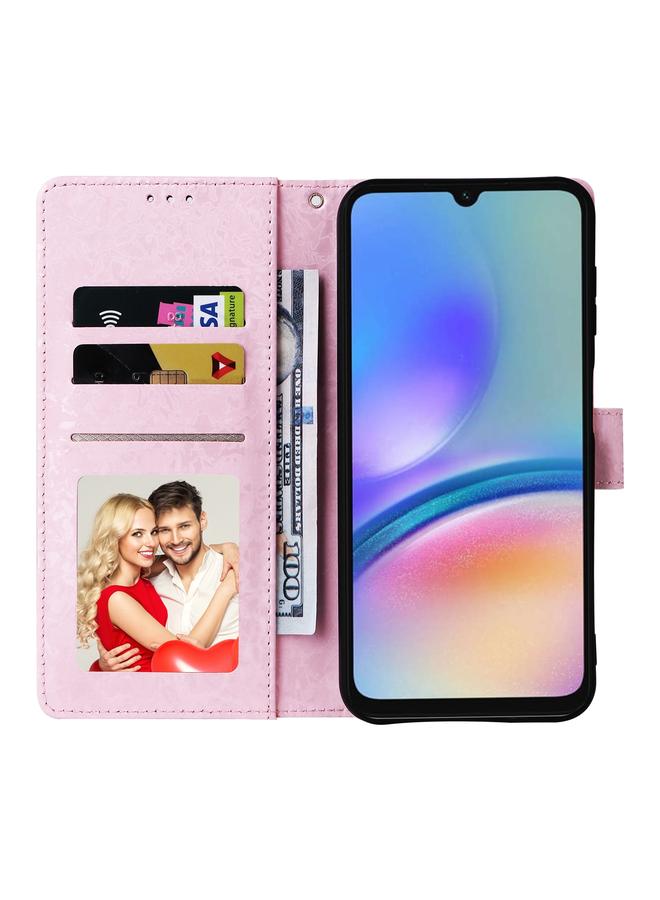 S-TOP Case For Samsung Galaxy A05s Bronzing Painting RFID Leather Case - Image 4