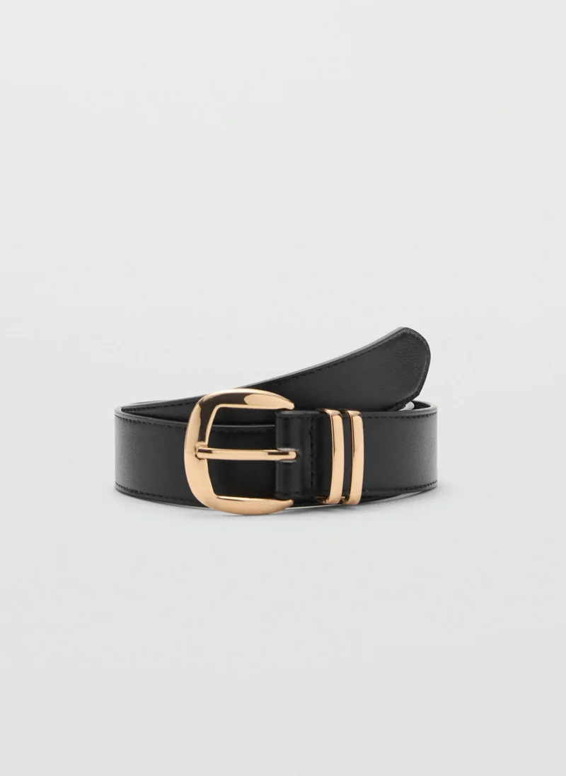 MANGO Metal Buckle Allocated Hole Belt