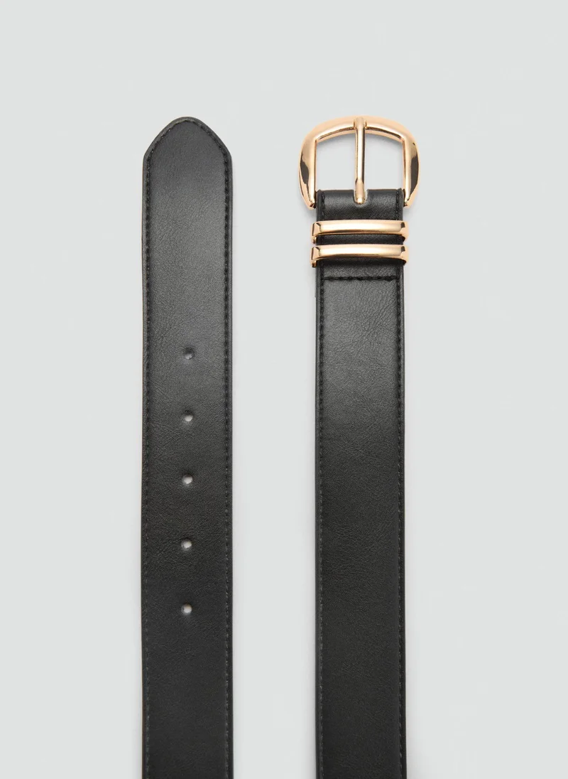 مانجو Metal Buckle Allocated Hole Belt
