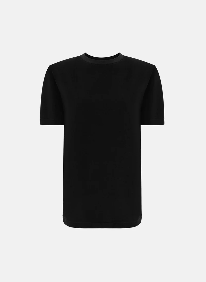 Lichi T-shirt with emphasised shoulders