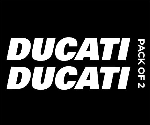 VALIANT COLLECTIONS – Ducati Stickers–Vinyl Decal for Car, Van and Helmet–Indoor and Outdoor use for Long Lasting–Waterproof Stickers for Waterbottle and Laptop – Removable Sticker for Mirror –VC 445 - Image 1