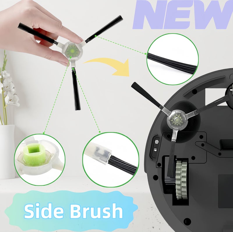 Avaenzo M210 Filters Replacement Brush Parts for Lefant M210 OKP K2 K3 K3A K4 K5 M210S M210B M213 Accessories Side Sweep Brush HEPA Filter Size 5.0 * 1.9 Inch - Image 5