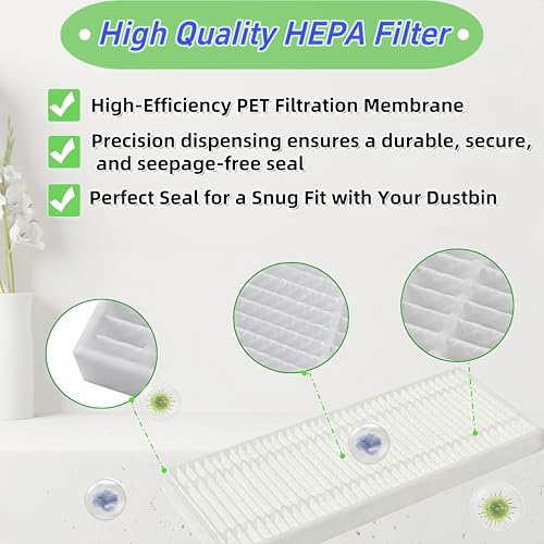 Avaenzo M210 Filters Replacement Brush Parts for Lefant M210 OKP K2 K3 K3A K4 K5 M210S M210B M213 Accessories Side Sweep Brush HEPA Filter Size 5.0 * 1.9 Inch - Image 3