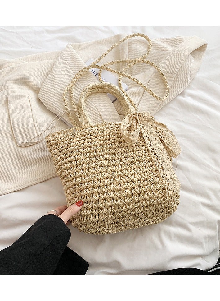 KUYING New Fashion Retro Style Grass Woven Women's Bag  - Image 1