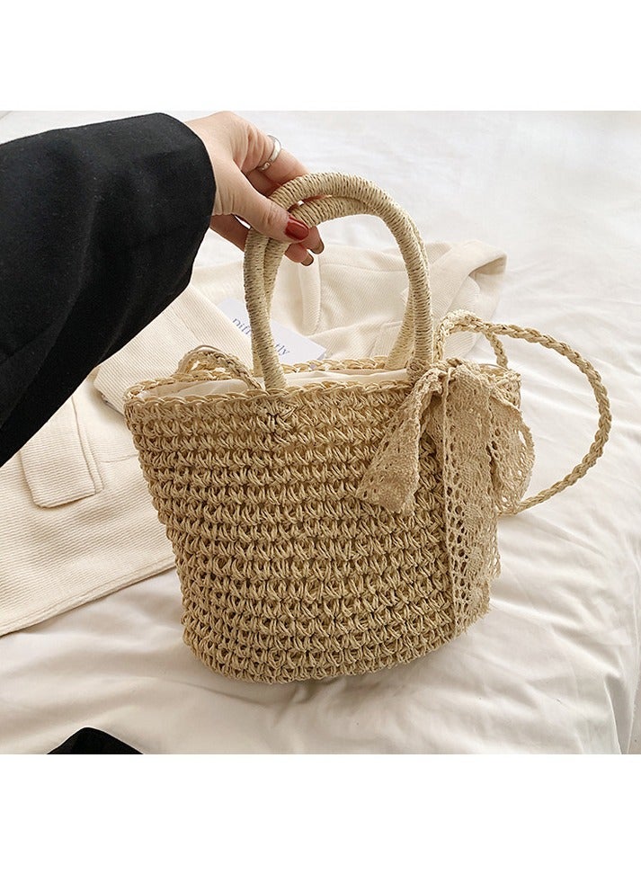 KUYING New Fashion Retro Style Grass Woven Women's Bag  - Image 2