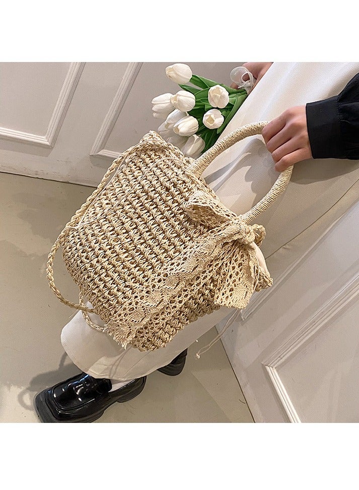 KUYING New Fashion Retro Style Grass Woven Women's Bag  - Image 3