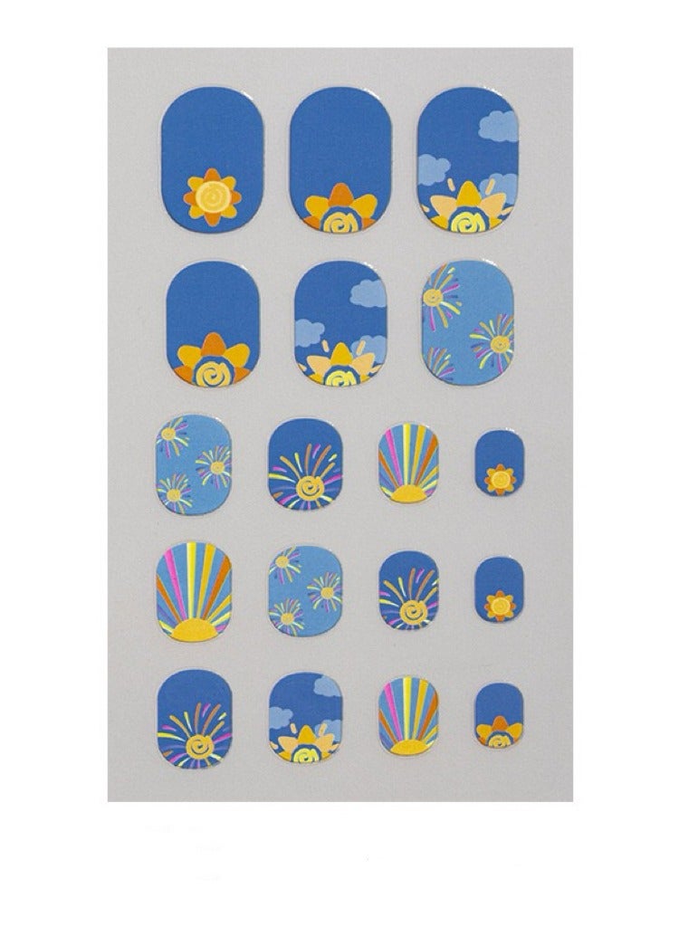 SYNSYB 126PCs Nail Stickers for Women and Little Girls - 7 Sheets 3D Self-Adhesive DIY Nail Art Decoration Set Including Flowers Leaves Animals Plants Fruits Nail Decals for Woman Kids Girls - Image 5