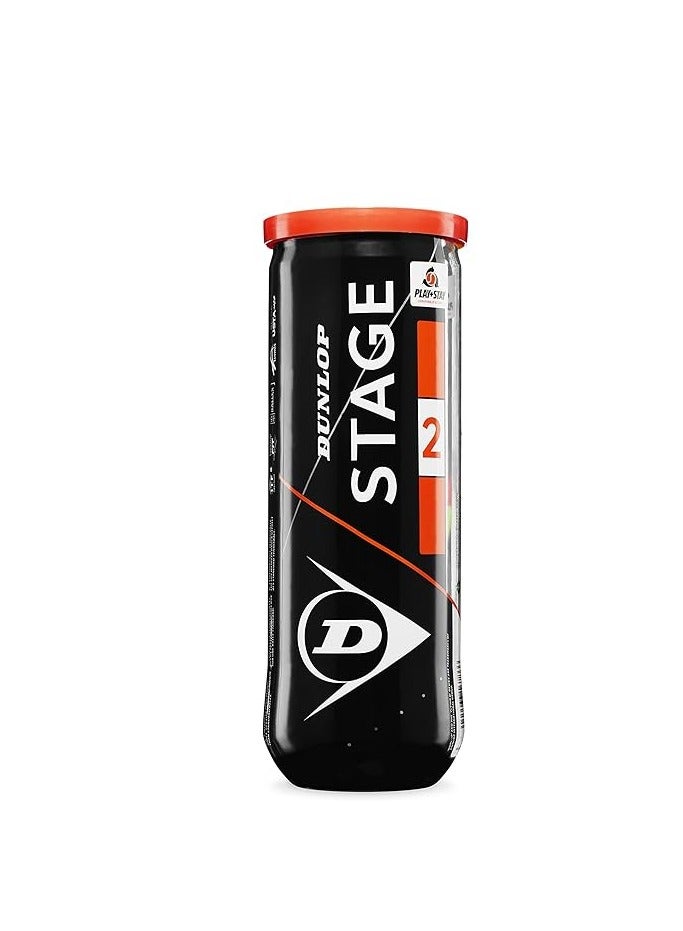 DUNLOP 3-Piece Tennis Ball Stage 2 Orange  - Image 2