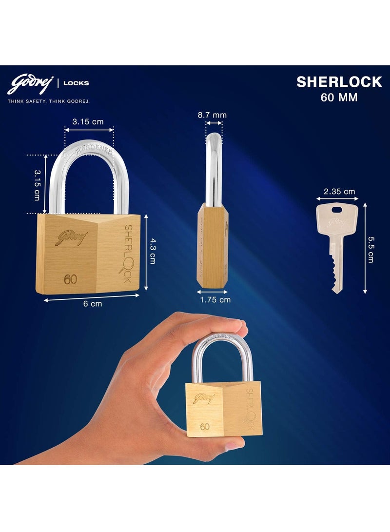 Godrej Sherlock Pad Lock - 60mm Box Pack - Image 3