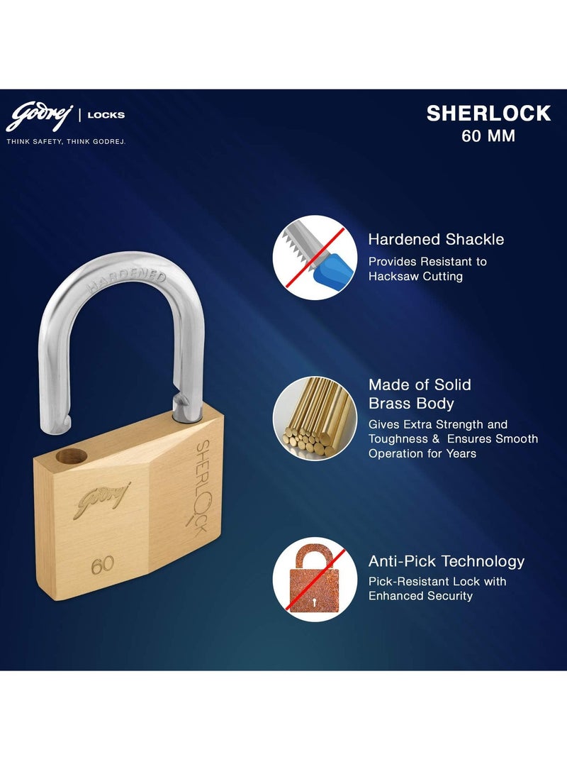 Godrej Sherlock Pad Lock - 60mm Box Pack - Image 4