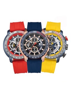 T5 T5 Men's Chronograph Silicone strap Watch  - Image 4
