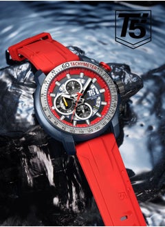T5 T5 Men's Chronograph Silicone strap Watch  - Image 2