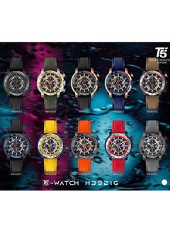 T5 T5 Men's Chronograph Silicone strap Watch  - Image 5